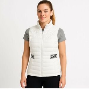 ZYIA BNWT Alpine Down Vest Fitted White - XL